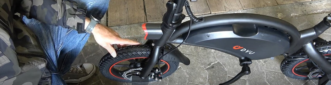 DYU D3F 14 Zoll Mini E-Bike Erste Schritte Zusammenbau und Testfahrt E-Bike für Camping ideal