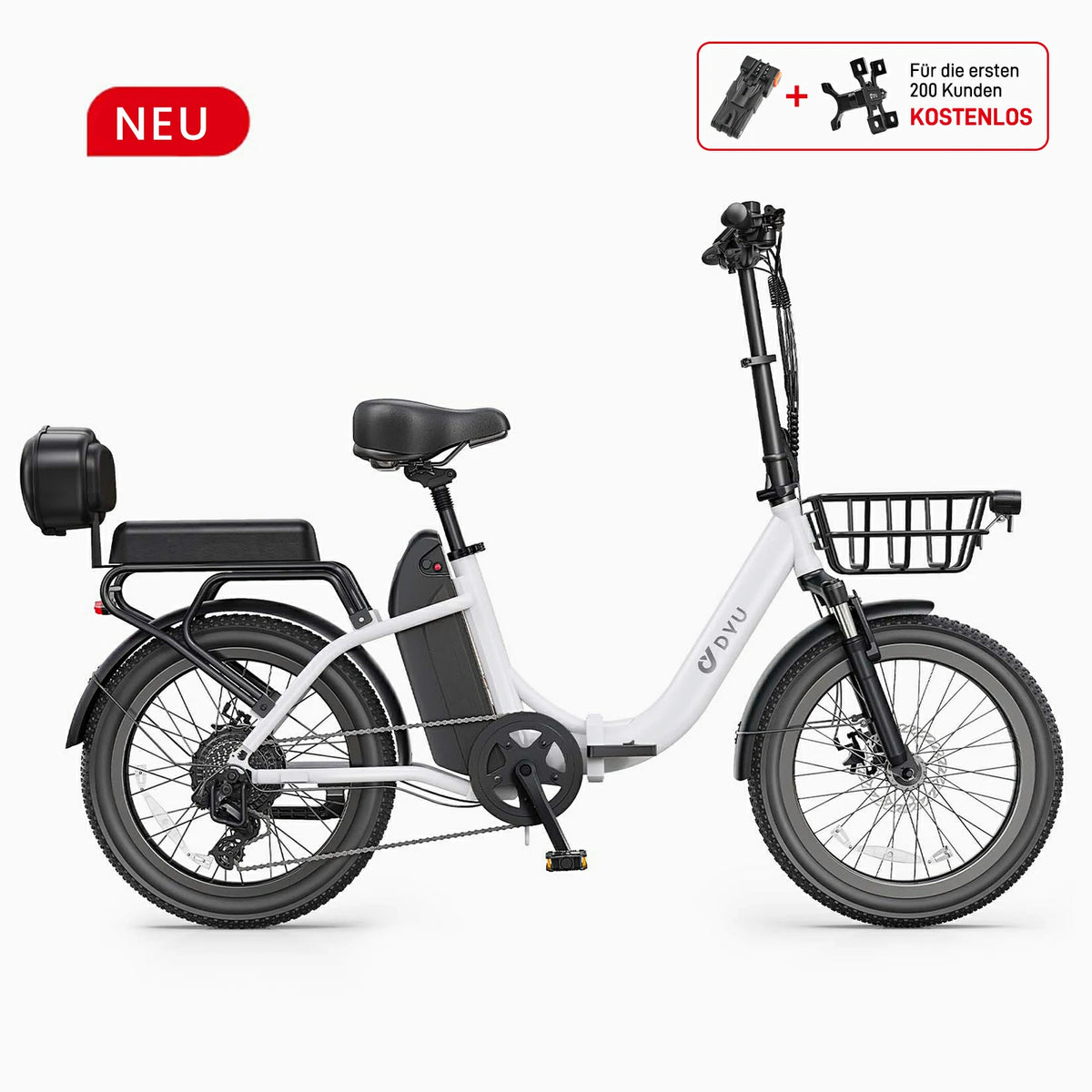 DYU C9 20 Zoll Langstrecken-E-Bike