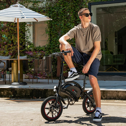 DYU D3S 14-Zoll Mini-Falt-Elektrofahrrad