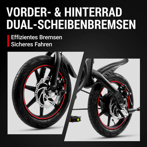 DYU D3S 14-Zoll Mini-Falt-Elektrofahrrad