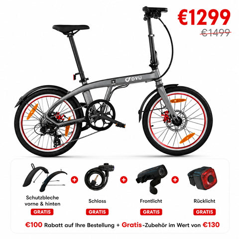DYU SP1 20-Zoll Falt-E-Bike mit herausnehmbarer Powerbank