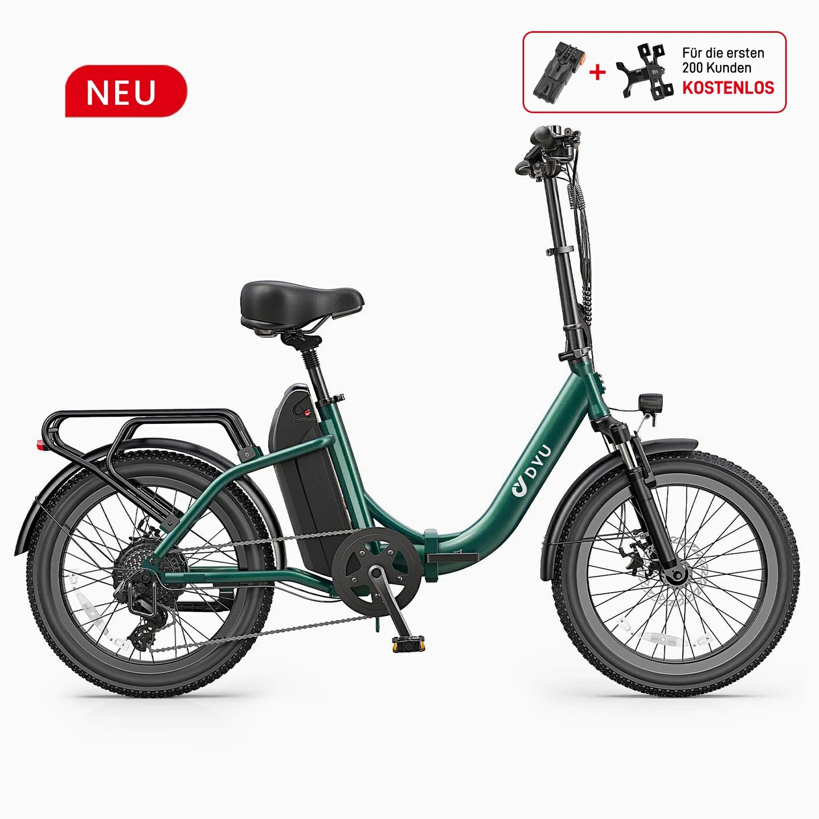 DYU C9 20 Zoll Langstrecken-E-Bike
