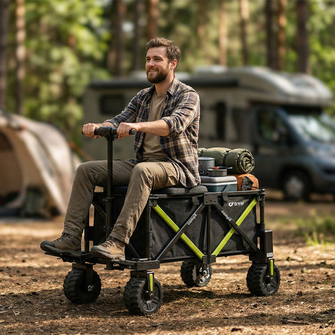 DYU CampX Faltbarer Elektrischer Bollerwagen