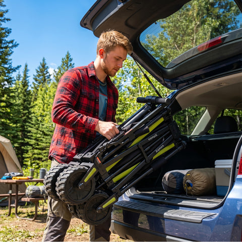 DYU CampX Faltbarer Elektrischer Bollerwagen